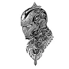 Tatouage Iron Man Maori Noir