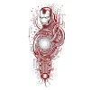 Tatouage Iron Man Maori Tech