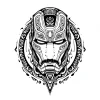 Tatouage Iron Man style Maori