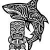 Tatouage Requin Maori Tiki Tatouage Requin Maori Tiki