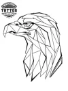 tatouage-aigle-origami-design-temporaire tatouage-aigle-origami-design-temporaire