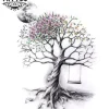 tatouage ephemere arbre balancoire design naturel tatouage ephemere arbre balancoire design naturel