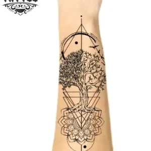 Tatouage avant bras éphémère arbre de vie design unique Tatouage avant bras éphémère arbre de vie design unique