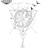 tatouage-ephemere-boussole-cassee-design-unique tatouage-ephemere-boussole-cassee-design-unique