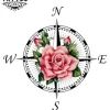 tatouage-ephemere-boussole-rose-design-unique tatouage-ephemere-boussole-rose-design-unique
