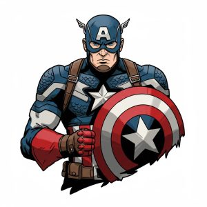 tatouage-captain-bouclier-vintage