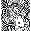 Tatouage Carpe Tribal Épuré tatouage-carpe-tribal-épuré