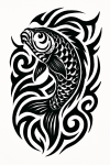 Tatouage Carpe Tribale Majestueuse tatouage-carpe-tribale-majestueuse