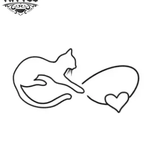 tatouage-ephemere-chat-infini-style-felin-mystique tatouage-ephemere-chat-infini-style-felin-mystique