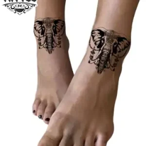 tatouage ephemere elephant cheville original tendance tatouage ephemere elephant cheville original tendance