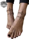 tatouage-cheville-ephemere-geometrique-design-moderne tatouage-cheville-ephemere-geometrique-design-moderne