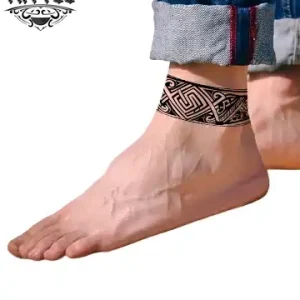 tatouage-ephemere-bracelet-polynesien-cheville tatouage-ephemere-bracelet-polynesien-cheville