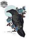 tatouage-corbeau-ephemere-femme-design-unique