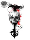 tatouage ephemere corbeau trash polka art corporel tatouage ephemere corbeau trash polka art corporel