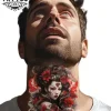 tatouage-cou-ephemere-homme-style-japonais tatouage-cou-ephemere-homme-style-japonais