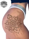 tatouage hanche ephemere dentelle elegante design tatouage hanche ephemere dentelle elegante design