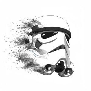 Tatouage Dissolution Casque Trooper tatouage-dissolution-casque-trooper