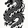 Tatouage Dragon Flamboyant Noir tatouage-dragon-flamboyant-noir