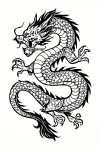 Tatouage Dragon Japonais Réaliste