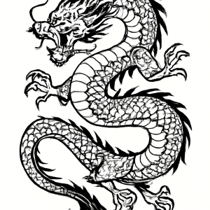 Tatouage Dragon Japonais Réaliste