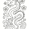 Tatouage Dragon Minimaliste Japonais Tatouage Dragon Minimaliste Japonais