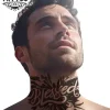 Tatouage temporaire écriture pour cou homme style originalité