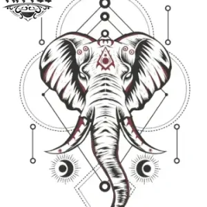 tatouage-ephemere-element-geometrique-elephant-tatouage-elephant tatouage-ephemere-element-geometrique-elephant-tatouage-elephant