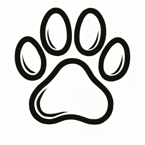 Tatouage Empreinte Canine Contours