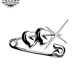 tatouage coeur double éphémère pour amoureux tatouage coeur double éphémère pour amoureux