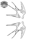 tatouage-ephemere-hirondelle-double-motif-temporaire-elegant tatouage-ephemere-hirondelle-double-motif-temporaire-elegant