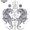 tatouage epsilon double tigre réaliste pour bras tatouage epsilon double tigre réaliste pour bras
