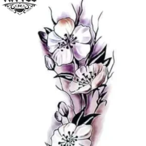 tatouage ephemere fleur trio de fleurs elegantes tatouage ephemere fleur trio de fleurs elegantes