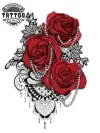 tatouage ephemere 3 roses motif floral realiste waterproof image tatouage ephemere 3 roses motif floral realiste waterproof image