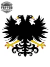 tatouage-aigle-ephemere-bicephale-design-unique