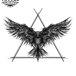 tatouage-ephemere-corbeau-aigle-art-corporel tatouage-ephemere-corbeau-aigle-art-corporel