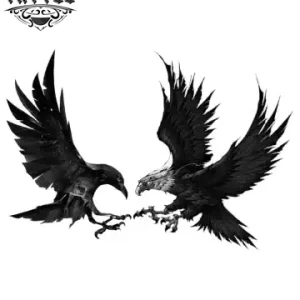 tatouage-ephemere-aigle-corbeau-oiseau-puissant-mystique tatouage-ephemere-aigle-corbeau-oiseau-puissant-mystique