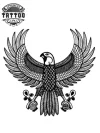 tatouage-ephemere-aigle-egyptien-temporaire-realiste