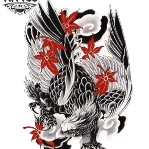 tatouage ephemere aigle japonais realiste durable waterproof tatouage ephemere aigle japonais realiste durable waterproof