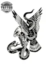 tatouage-ephemere-aigle-et-serpent-design-temporaire-image-alt tatouage-ephemere-aigle-et-serpent-design-temporaire-image-alt