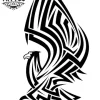 tatouage ephémère ailes d'aigle temporaire réaliste