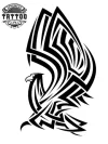 tatouage ephémère ailes d'aigle temporaire réaliste