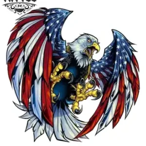 Tatouage Ephémère Aigle avec Ailes Majestueuses tatouage aigle Tatouage Ephémère Aigle avec Ailes Majestueuses tatouage aigle