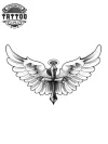 tatouage-ephemere-aile-croix-design-tatouage-AILES-temporaire-elegant tatouage-ephemere-aile-croix-design-tatouage-AILES-temporaire-elegant