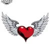 tatouage ailes coeur éphémère temporary art decorations de peau tatouage ailes coeur éphémère temporary art decorations de peau