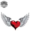 tatouage ailes coeur éphémère temporary art decorations de peau tatouage ailes coeur éphémère temporary art decorations de peau