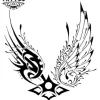 tatouage-ephemere-ailes-tribal-design-temporaire-elegant tatouage-ephemere-ailes-tribal-design-temporaire-elegant
