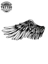tatouage ephémère ailes de colombe design unique et symbolique tatouage ailes