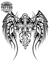 tatouage-ephemere-ailes-et-croix-design-unique