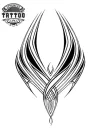 tatouage-ephemere-ailes-noir-blanc-design-unique