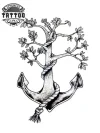 tatouage ANCRE éphémère design maritime ancre de vie tatouage ANCRE éphémère design maritime ancre de vie